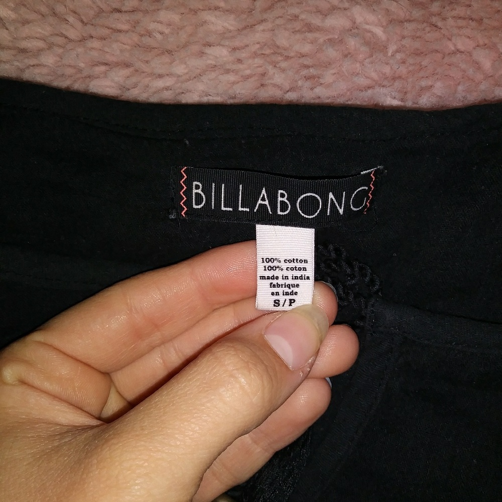 Billabong long sleeve boho top